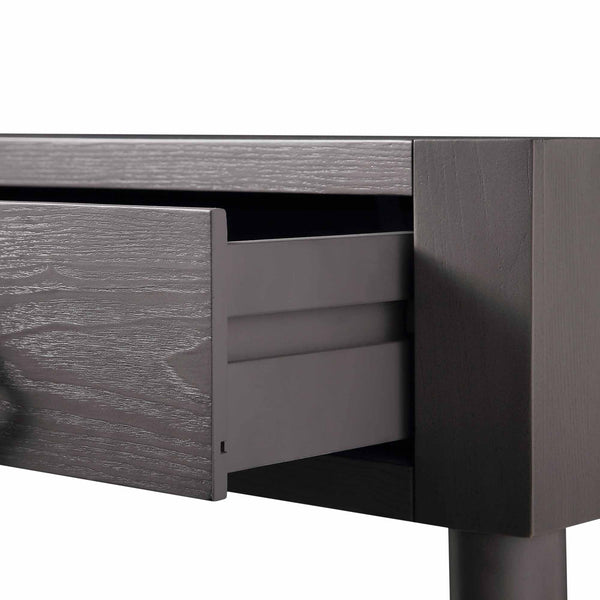 Thalia Concave Dressing Table, Silver Oak