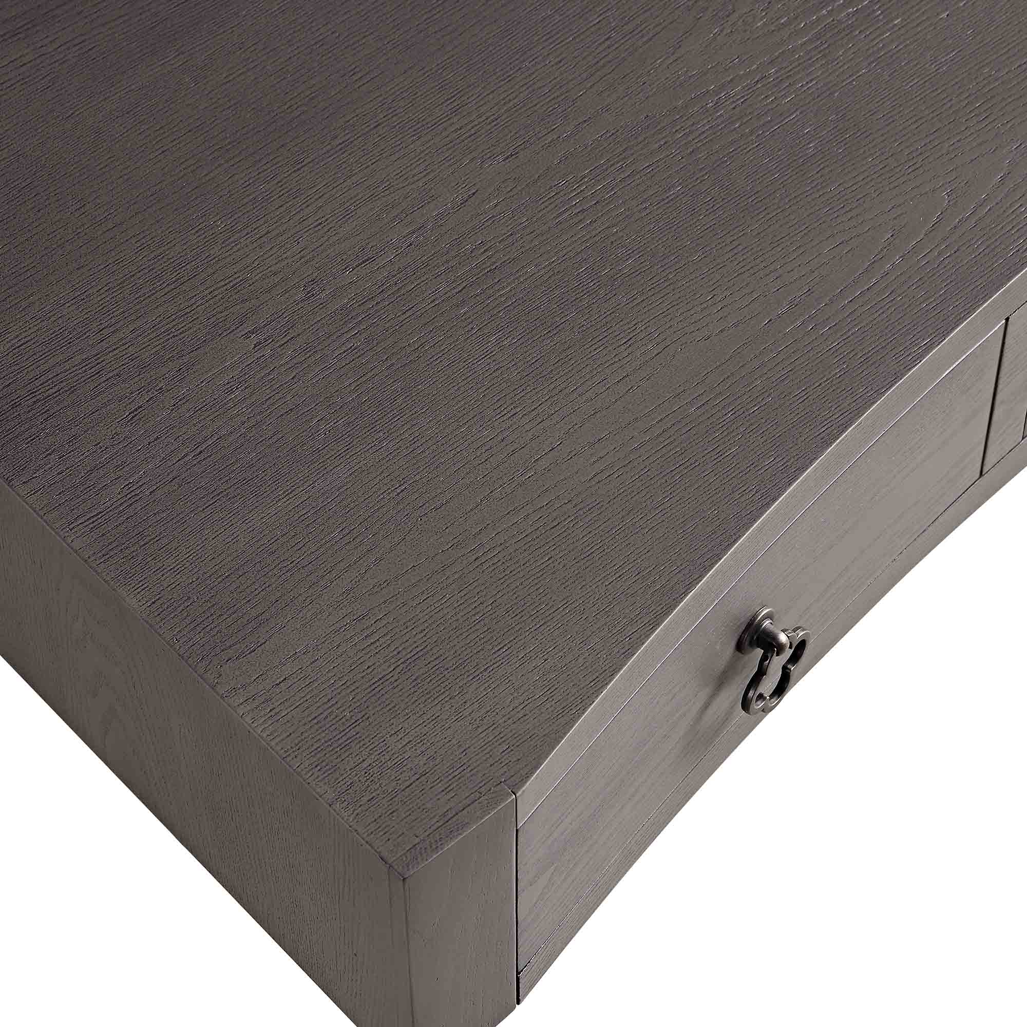 Thalia Concave Dressing Table, Silver Oak