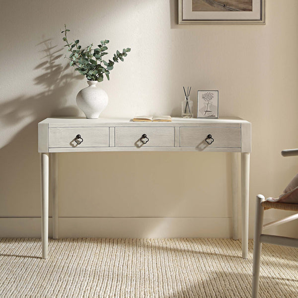Thalia Concave Dressing Table, Washed White