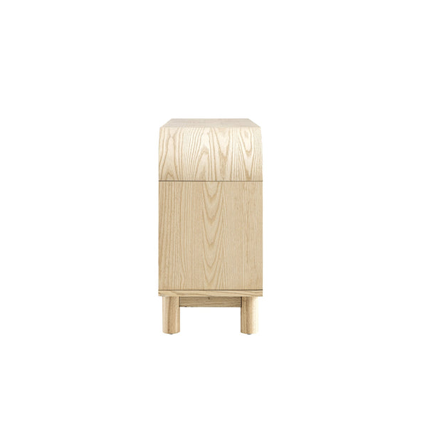Maude Wide 3-Drawer Sideboard, Natural Ash