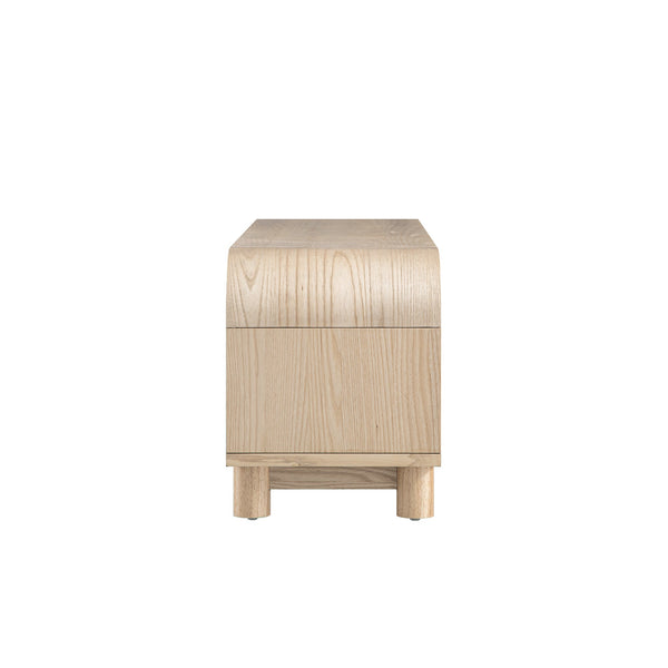 Maude TV Unit, Natural Ash with Raffia