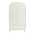 Maude Double Wardrobe, Washed White Ash with Raffia