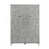 Chantilly Mid Grey Carved Triple Wardrobe