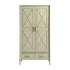 Elstowe Faux Bamboo Double Wardrobe, Sage Green