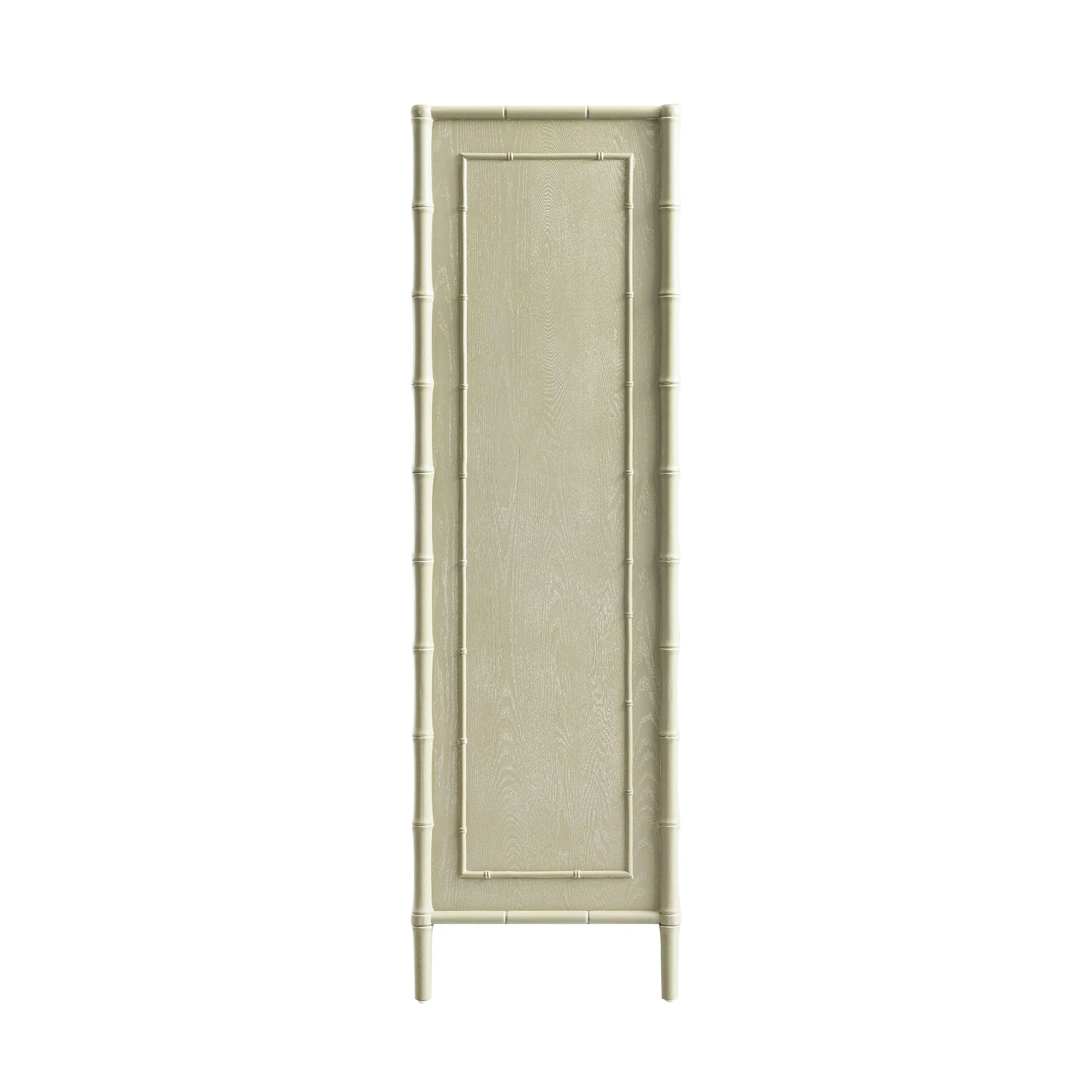 Elstowe Faux Bamboo Double Wardrobe, Sage Green