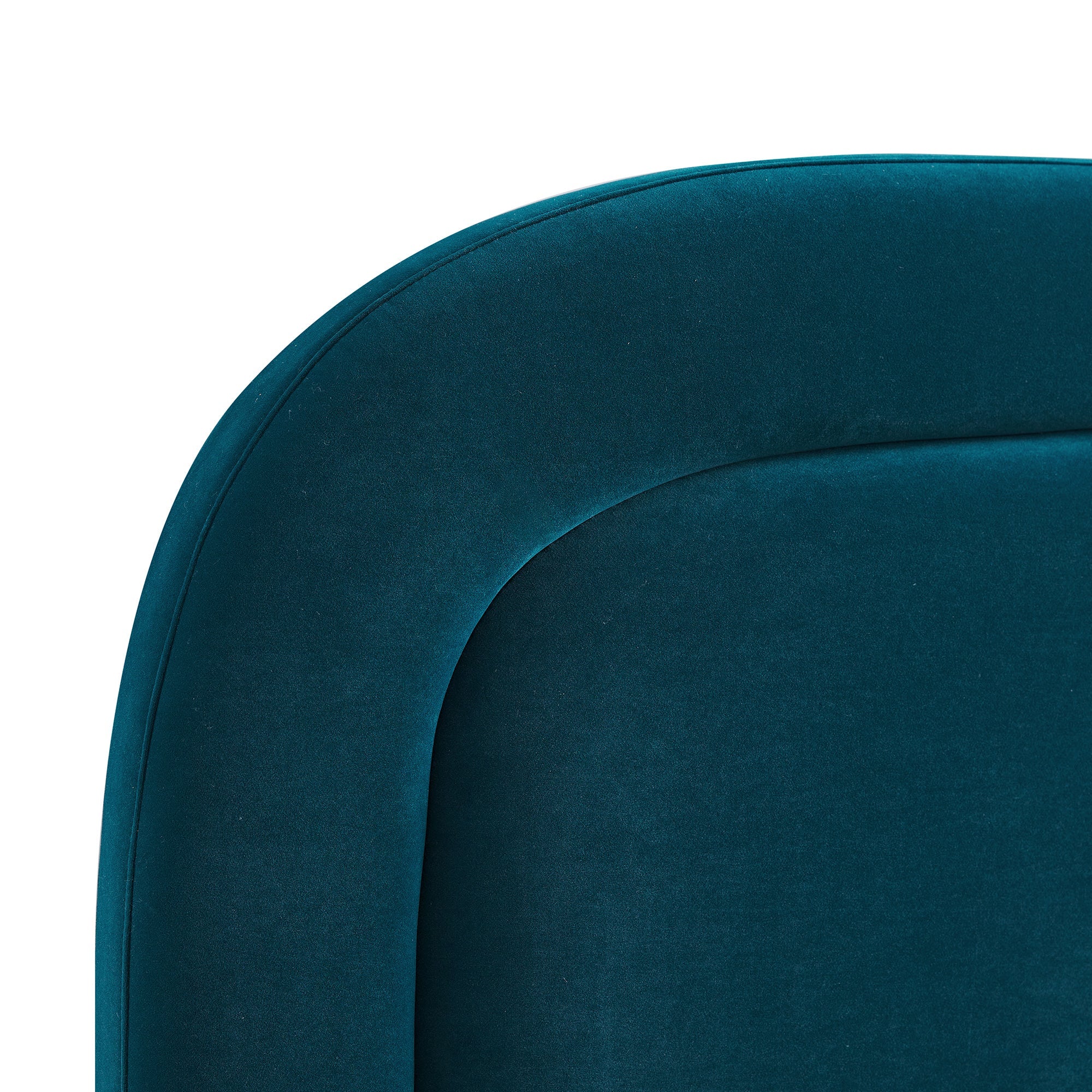 Luella Upholstered Wooden Plinth Base Storage Bed, Teal Velvet