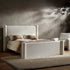 Galerie Beige Boucle Pillar Upholstered Bed