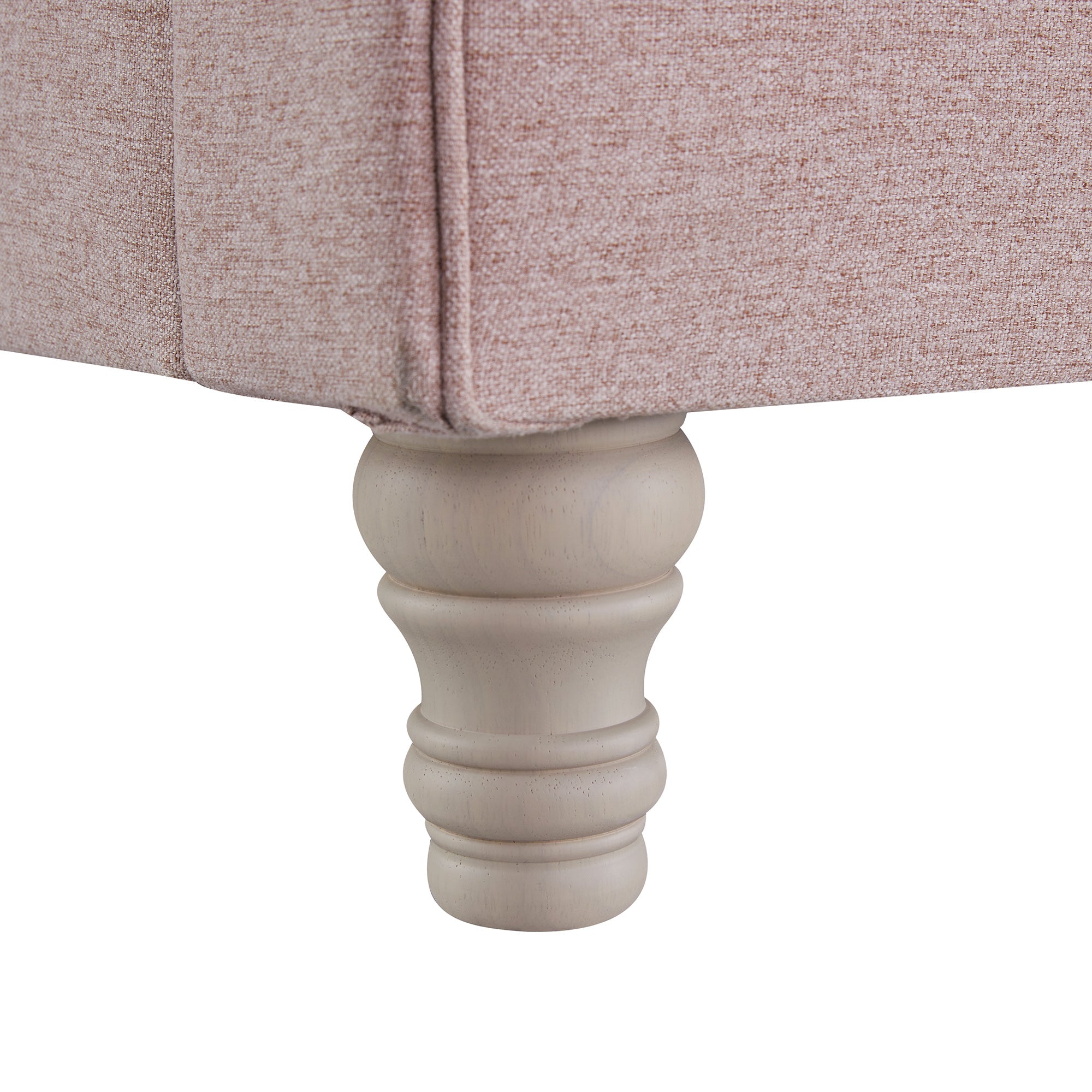 Porchester Ottoman Storage Sleigh Bed, Rosewater Pink Fabric