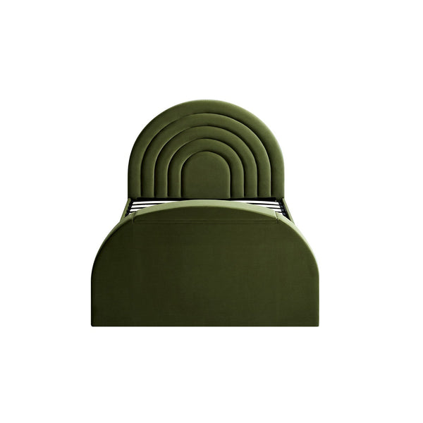 Archer Moss Green Velvet Ottoman TV Bed