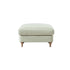 Daphnis Green Striped Linen Blend Footstool - daals - staging