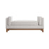 Dipley Oatmeal Woven Fabric Upholstered Bench
