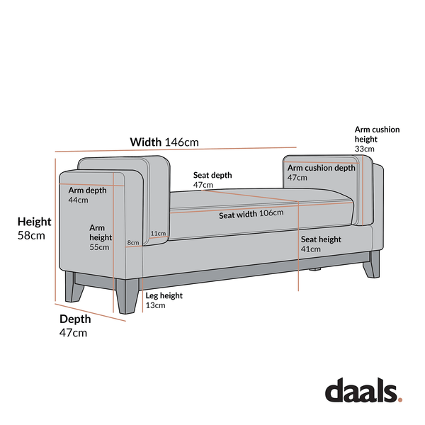 Dipley Oatmeal Woven Fabric Upholstered Bench