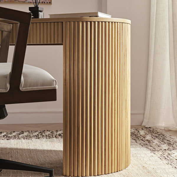 Maru 1-Drawer Writing Desk, Oak