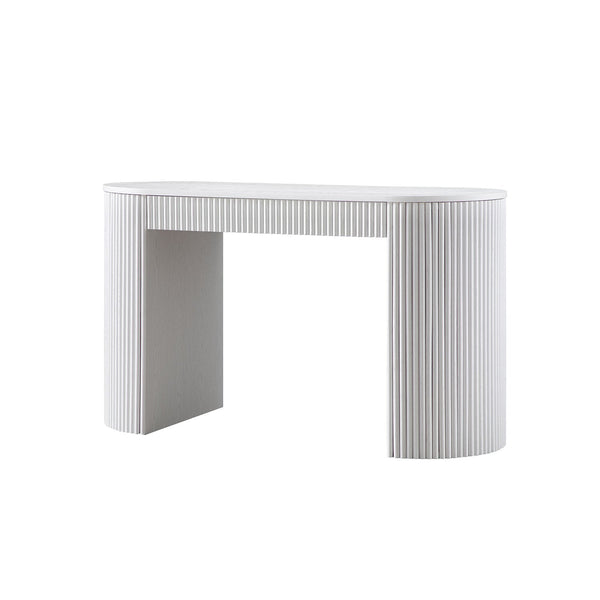 Maru 1-Drawer Writing Desk, Washed White