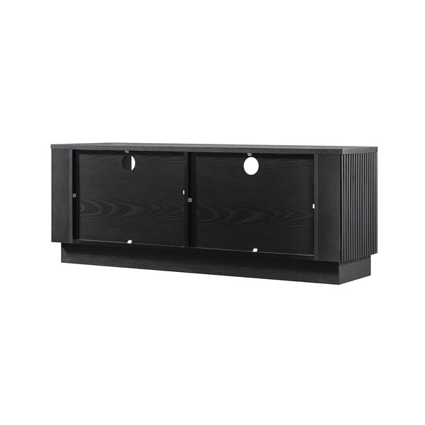 Maru 120cm TV Unit with Drawers, Black - daals - staging