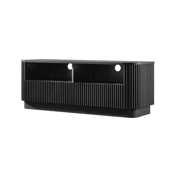 Maru 120cm TV Unit with Drawers, Black - daals - staging