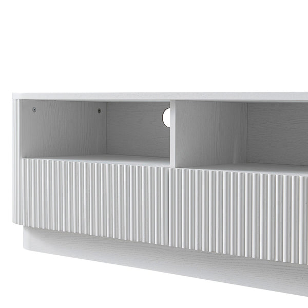 Maru 120cm TV Unit with Drawers, Washed White
