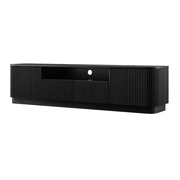 Maru 200cm Wide TV Unit with Drawers, Black