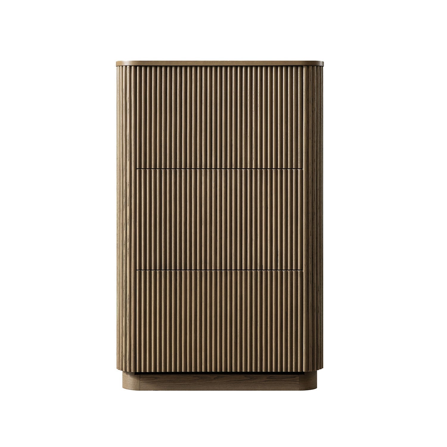 Maru 3-Door Shoe Storage Cabinet, Silver Oak