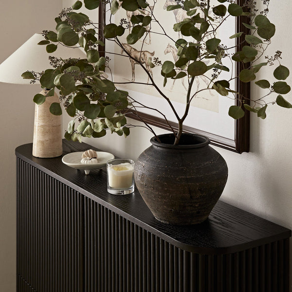 Maru 4-Door Shoe Storage Cabinet, Black