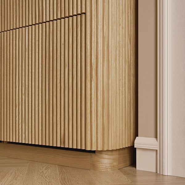 Maru 4 - Door Shoe Storage Cabinet, Oak - daals - staging