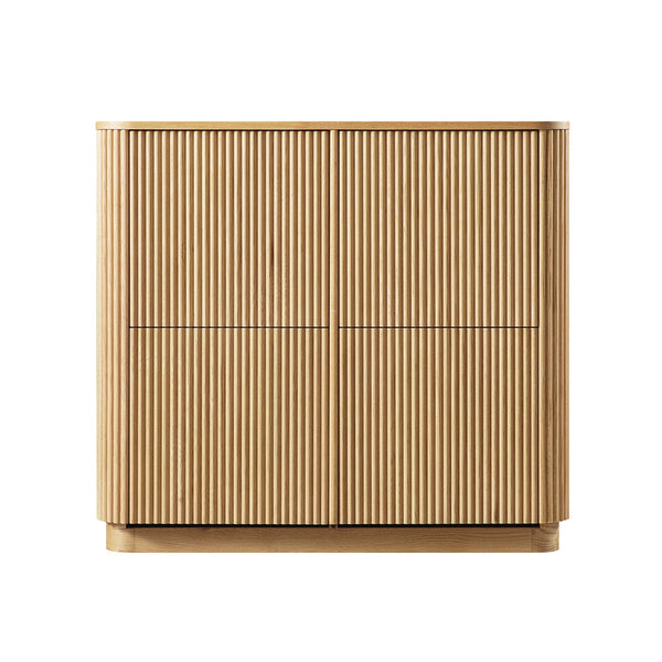 Maru 4 - Door Shoe Storage Cabinet, Oak - daals - staging