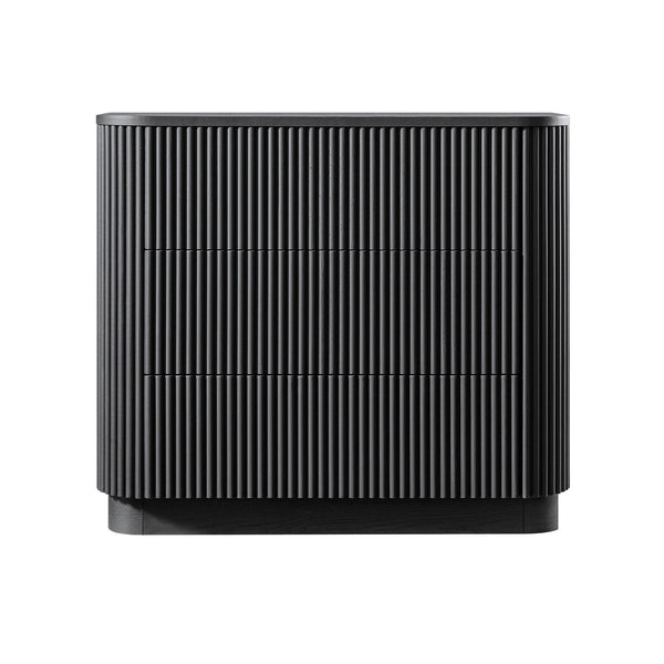 Maru Chest of 3 Drawers, Black - daals - staging