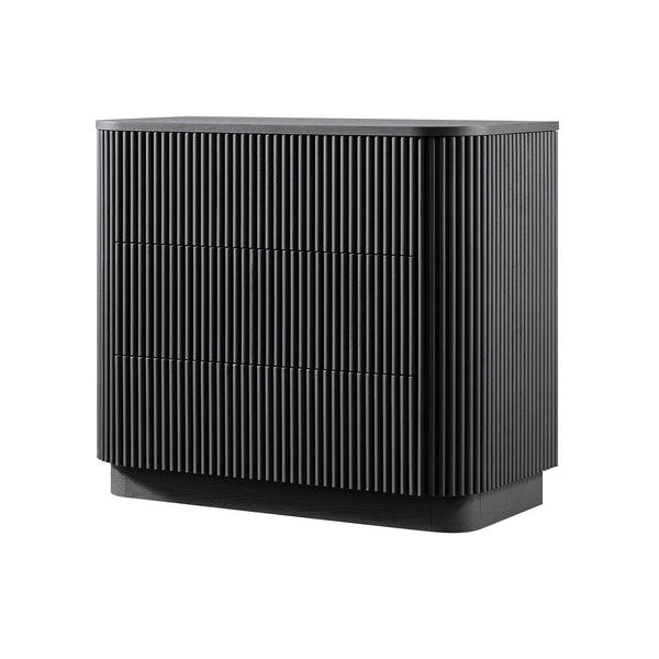 Maru Chest of 3 Drawers, Black - daals - staging
