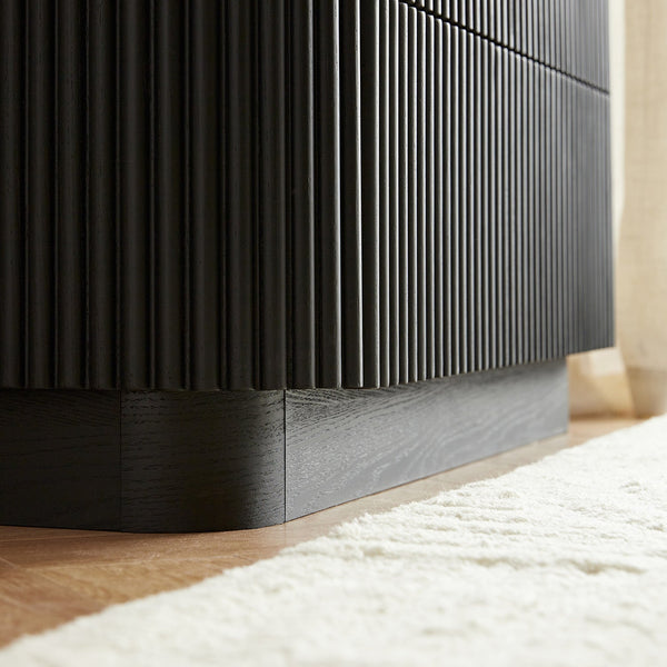 Maru Chest of 3 Drawers, Black - daals - staging