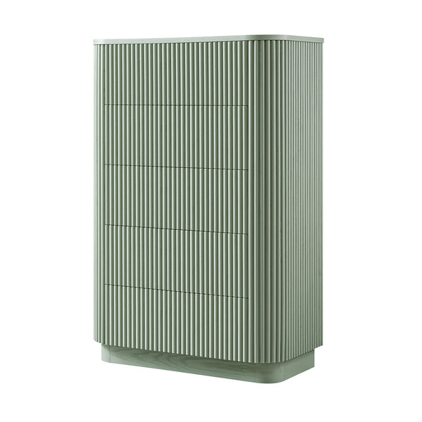Maru Chest of 5 Drawers, Sage Green - daals - staging