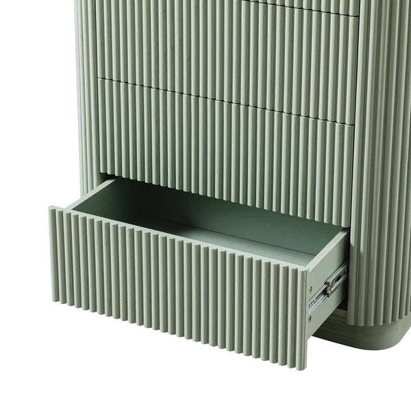 Maru Chest of 5 Drawers, Sage Green - daals - staging