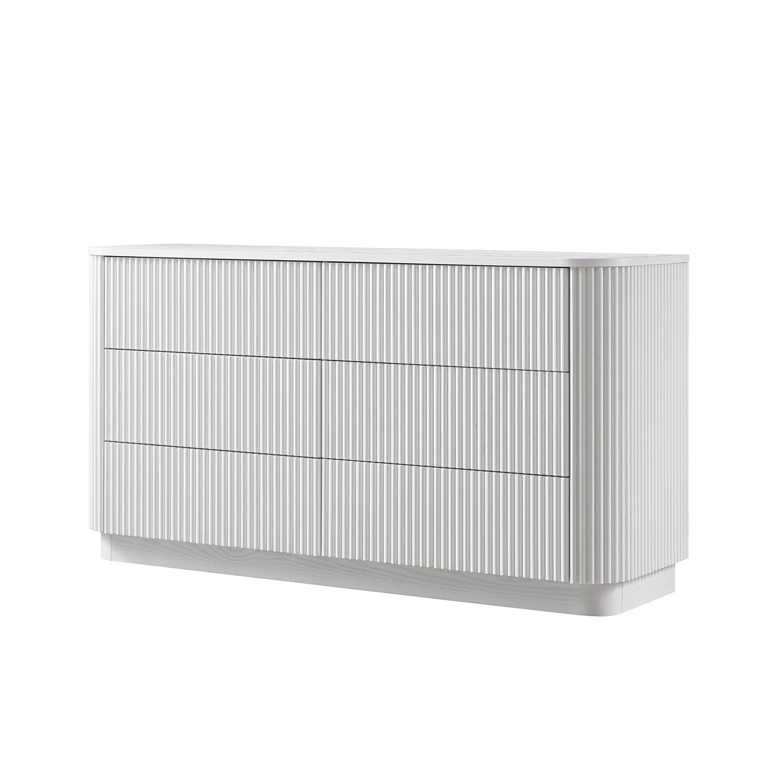 Maru Chest of 6 Drawers, Washed White