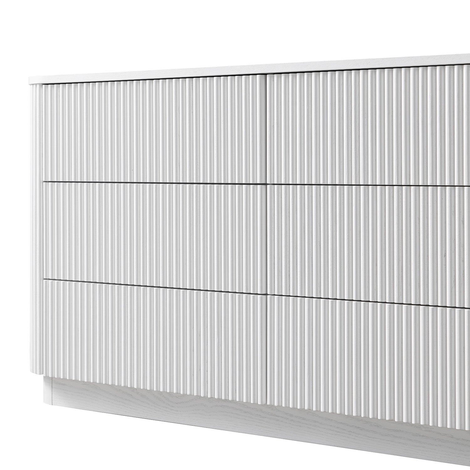 Maru Chest of 6 Drawers, Washed White