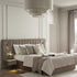 Tremezzo Oversized Ottoman Storage Bed, Taupe Velvet - daals - staging